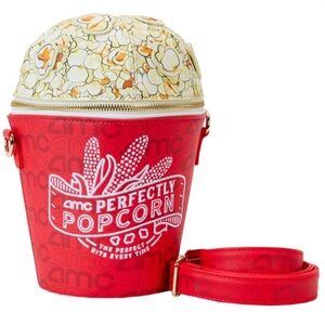 New Loungefly X AMC "Perfectly Popcorn" Crossbody Bag